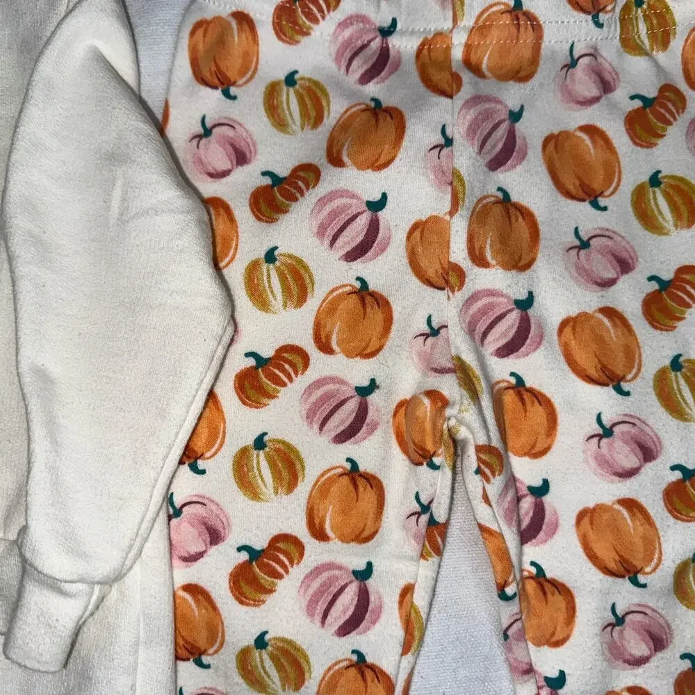 Chick Pea Baby Girls’ 2-Piece Pumpkin Outfit Set – Size 12M - Picture 6 of 7